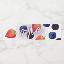 Berry First | Första födelsedag | Blandad berry | Vattenflaskor Etikett