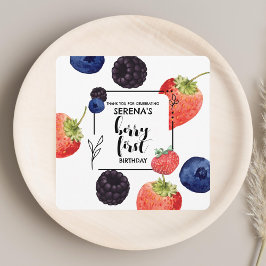 Berry First | Första födelsedag | Blandad berrytm Tack Kort