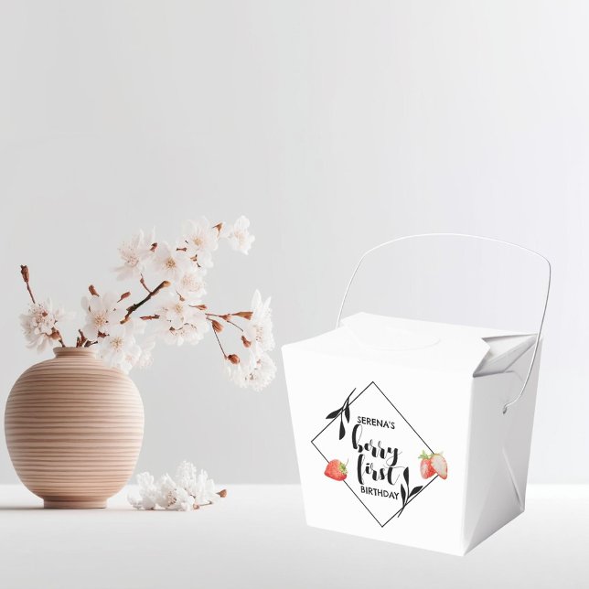 Berry First | Första födelsedag | Jordgubbar | Mod Presentaskar (Skapare uppladdad)