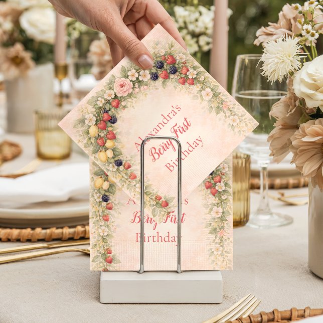 Berry First Garden 1st Birthday Pappersservett (Skapare uppladdad)