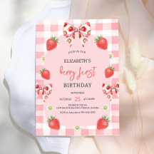 Berry First Jordgubbs 1-års inbjudan