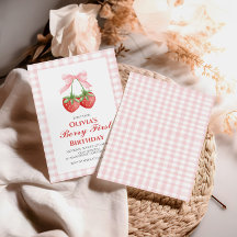 Berry First Jordgubbs Rosa Båge 1-årsdag
