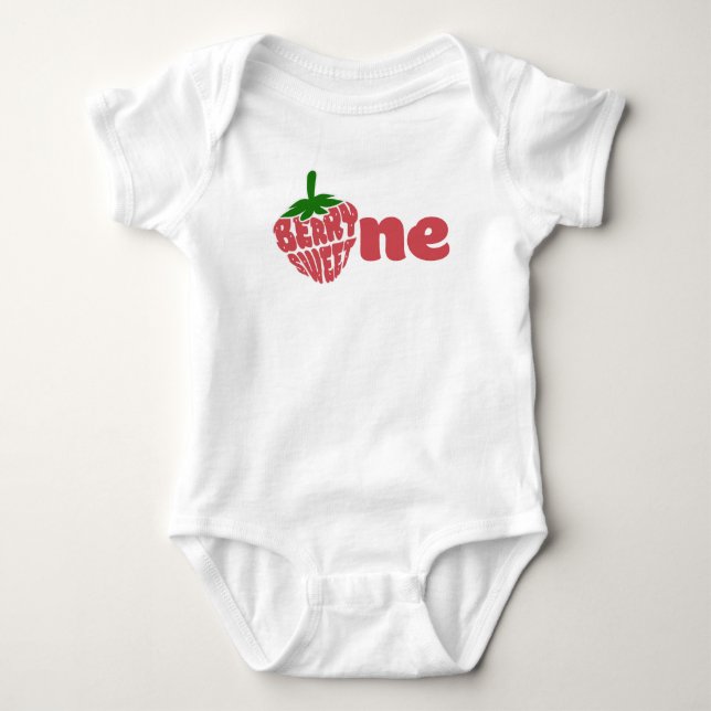 Berry First One Födelsedagsbaby Kofta T Shirt (Framsida)