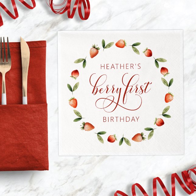 Berry First Pappersservett (Berry First Napkins
)