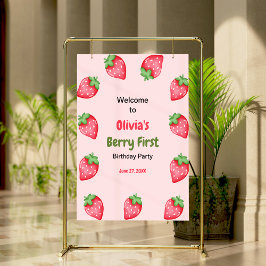 Berry First Strawberry 1:a födelsedag Poster