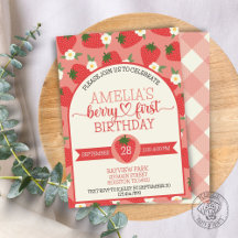 Berry First Strawberry Birthday