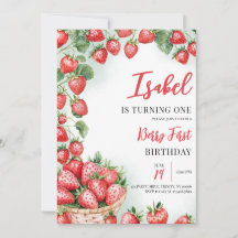 Berry First Strawberry Birthday