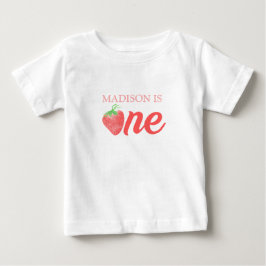 Berry First Strawberry ONE 1st Birthday Party T Shirt