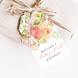 Berry First Strawberry Sommar 1:a födelsedag | Fav Presentetikett