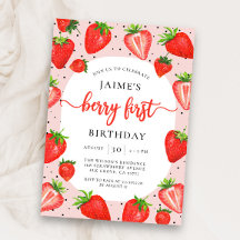 Berry First Strawberry | Sommar 1:a födelsedag