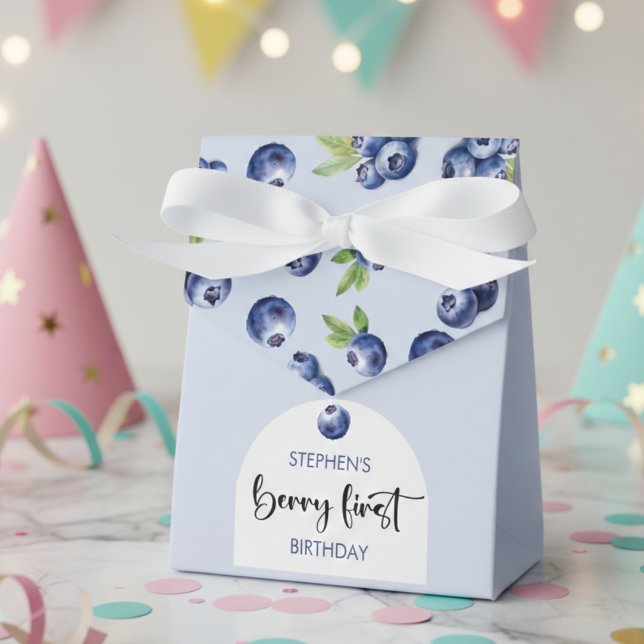 Berry först blåbär barns födelsedag presentaskar (Skapare uppladdad)
