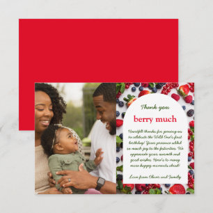 Berry först foto tack kort