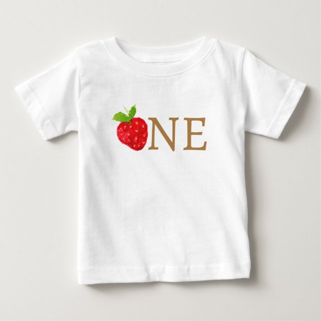 Berry Första 1:a Jordgubb Födelsedag T Shirt (Framsida)