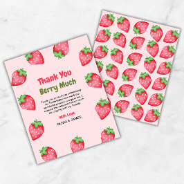 Berry Första födelsedag 1:a födelsedag - tackkort