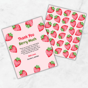 Berry Första födelsedag 1:a födelsedag - tackkort