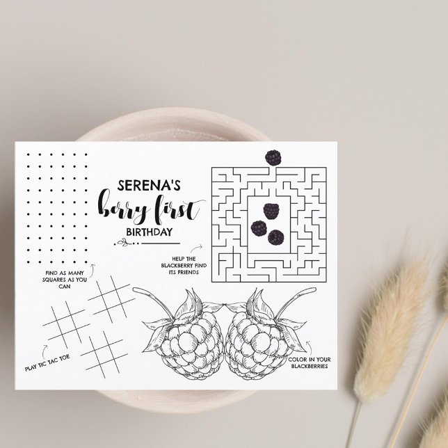 Berry Första födelsedag | Barnaktivitet Svarta vin (Skapare uppladdad)