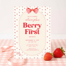 Berry Första Födelsedag Rosa Coquette 1:a Födelsed