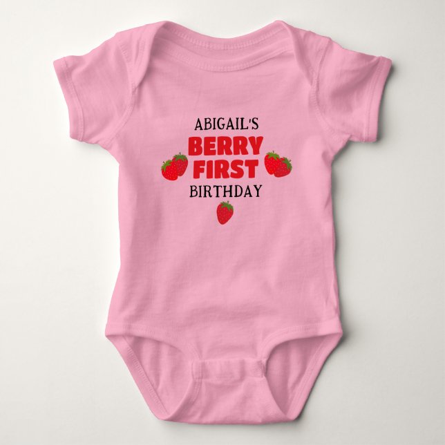 BERRY FÖRSTA FÖDELSEDAG T SHIRT (Framsida)