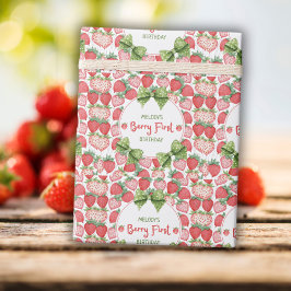Berry Första födelsedags jordgubbsfest Presentpapper