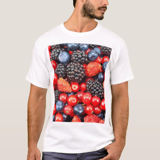 Berry-Fresh Background Mosaic T Shirt