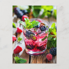 Berry Gin Cocktail - Fresh Mix Helg Vykort
