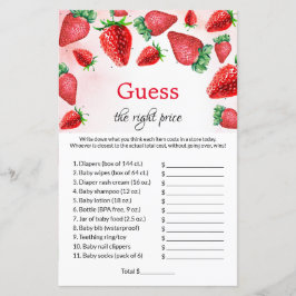 Berry gissar högernas prisa babyvisningsspel