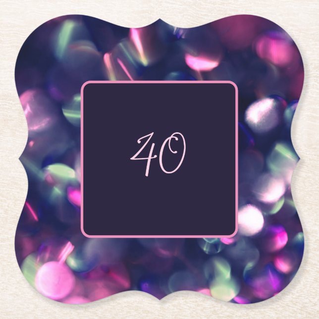 Berry Gnistra Anpassade Papper Underlägg (Framsida)