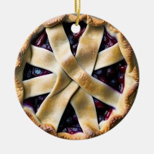 Berry God jul Cutie Paj Food Pun Humor Julgransprydnad Keramik