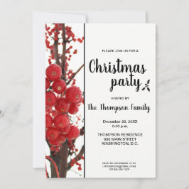 Berry God jul Party Julfest Inbjudningar