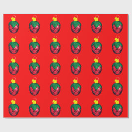 Berry God jul Red Wrapping Papper Presentpapper