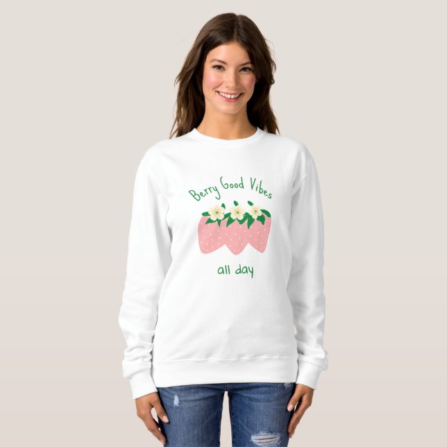 Berry Good Vibes All Day T Shirt (Hel framsida)