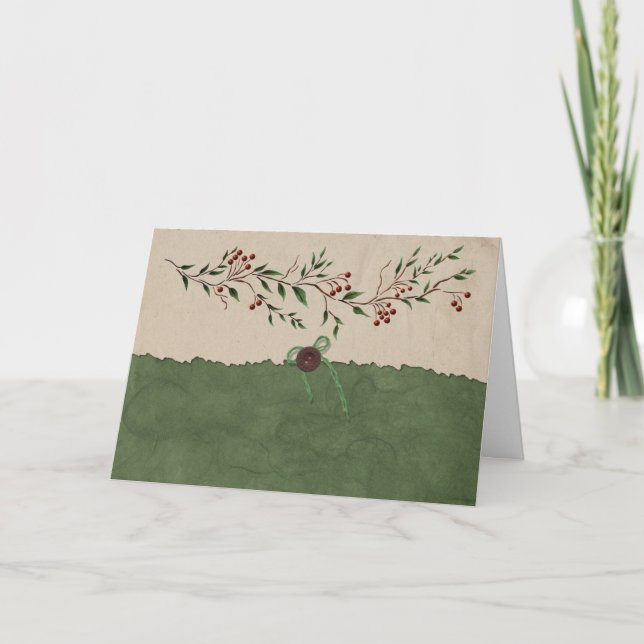 Berry Gren julkort Helgkort (Framsida)