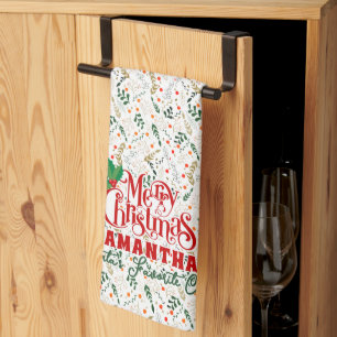 Berry Gren Santa's Favorite Chef jul Party Kökshandduk