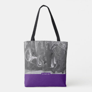 Berry&Grey, Abstract Art Tygkasse