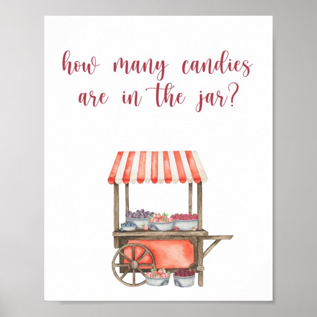 Berry - guess how many candies Poster (Framsidan)