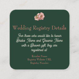 Berry i Kärlek: bröllop-registreringskort för djur Tilläggskort