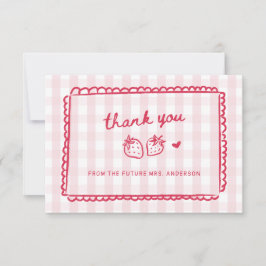 Berry in Love Strawberry Bridal Shower Tack Kort