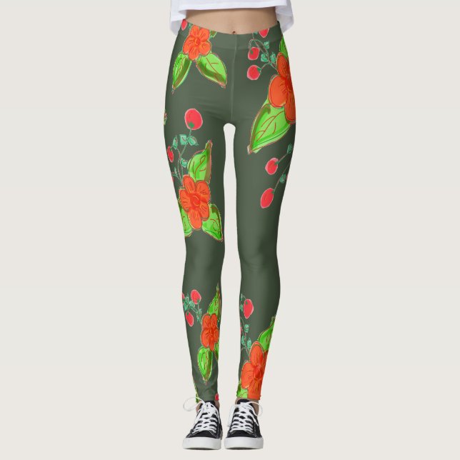 Berry inspiring Dam Leggings (Framsida)