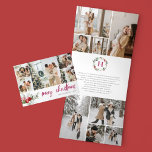 Berry jul 16 Photo Collage<br><div class="desc">Skicka en uppriktig Julhälsningar med vår vackert designade personlig trefaldigt julkort, perfekt för att visa dina speciella ögonblick. Med 16 foton - 5 på omslaget, 8 på insidan och 3 på baksidan - kan du ett års minnesutrymme i en snyggt, med minimal layout. Omslaget har "God jul" i elegantens kalligrafi...</div>