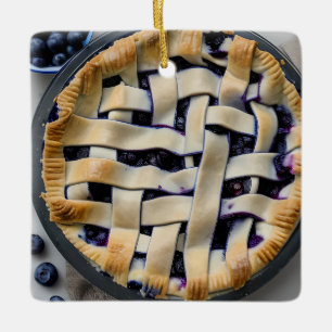 Berry jul Cutie Paj   Food Pun Humor Julgransprydnad Keramik