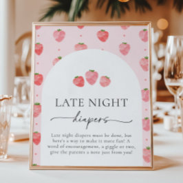 Berry Late Night Diaper Sign