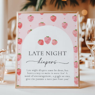 Berry Late Night Diaper Sign