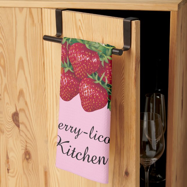 Berry-licous  kökshandduk (Thirds Fold)