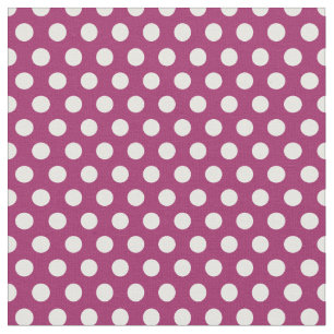 Berry Lila Polka dots Tyg