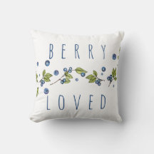Berry Loved Bluebär Dekorativ kudde
