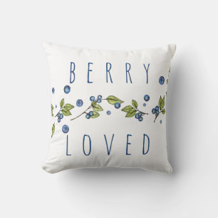 Berry Loved Bluebär Dekorativ kudde