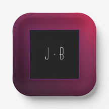 Berry Minimalist Anpassade Papper Plate