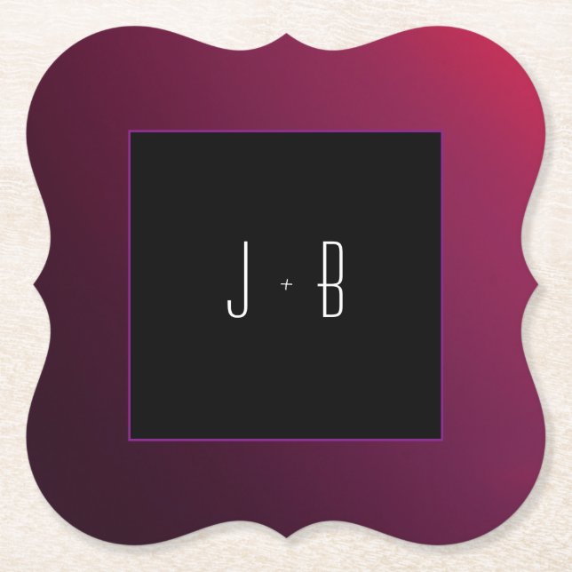 Berry Minimalist Papper Underlägg (Framsida)