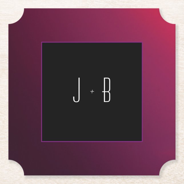 Berry Minimalist Papper Underlägg (Framsida)