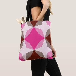 Berry Mocha Diamond Motif Tygkasse